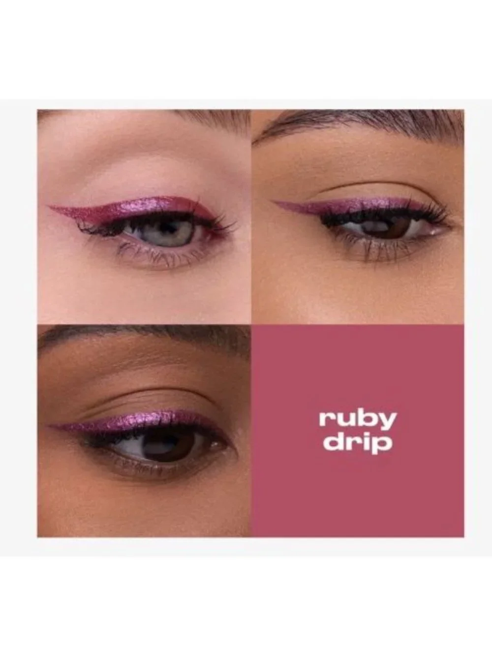 24/7 Liquid Stick Retractable Waterproof Eyeliner + Brush, Ruby Drip, New